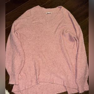 Pink American eagle sweater